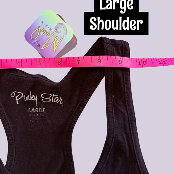 NWT SINCITY SIRENS - FEELING LUCKY? LAS VEGAS LONGBODY RACERBACK TANK PURPLE - Picture 11 of 12